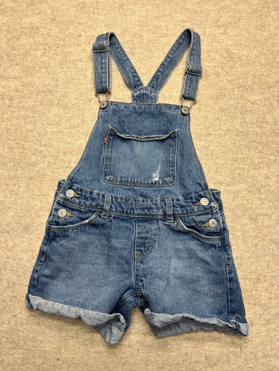 Levi's Other - Levi's Distressed Medium Wash Shortall Girls 10 Regular Summer Distressed